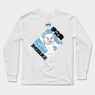 DEMON SLAYER: INOSUKE BLUE (GRUNGE STYLE) Long Sleeve T-Shirt